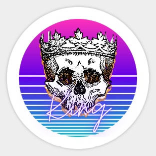 The king skull Sticker